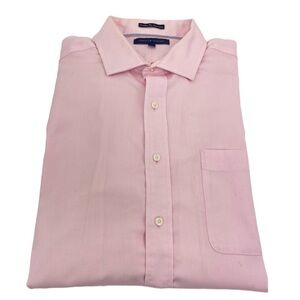 Tommy Hilfiger Button Down Dress Shirt 17 1/2” Pink